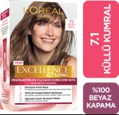 L'Oréal Paris Excellence Creme Saç Boyası 7.1 Kumral Küllü thumbnail 1