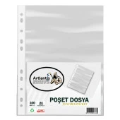 Beyaz Büro Klasörü Telli Dosya ve Poşet Dosya Seti 2 Adet Büro Klasörü 10 Renk Telli Dosya 100 Adet Poşet Dosya - 3