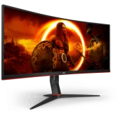 AOC  34 inc CU34G2XP/BK 1ms 180Hz FreeSync Premium WQHD VA Curved Gaming Monitör (Ölü Pixel) - 4