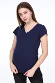 IŞŞIL 3158-V Yaka Kısa Kol Hamile T-Shirt thumbnail 4