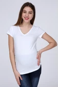IŞŞIL 3158-V Yaka Kısa Kol Hamile T-Shirt thumbnail 12