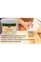 Su Bazlı Çok Amaçlı Taş Ve Ahşap Verniği 2.5lt Şeffaf-hava Koşullarından Etkilenmez-kokusuz-parlak thumbnail 2