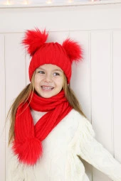 Çocuk ve Bebek Atkı Bere Takımı - 9