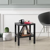 Mithra Life 2 Katlı Plastik Siyah Banyo Mutfak Rafı MIT1055 - 1