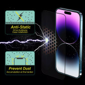 SAMSUNG A30 Antistatik Toz Ve Su Tutmayan Damperli 9H  Koruma Seramik Kırılmaz Ekran Koruyucu - 6