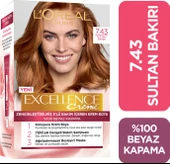 L'Oréal Paris Excellence Intense Saç Boyası 7.43 Sultan Bakırı - 1