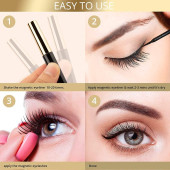 Reazeal. Manyetik Kirpikler ve Manyetik Eyeliner Seti - 5