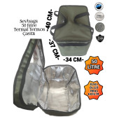 SEVBAGS TERMAL TERMOS PİKNİK KAMP SEYAHAT SICAK SOĞUK 50 LİTRE TERMOS ÇANTA - 1