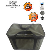 SEVBAGS TERMAL TERMOS PİKNİK KAMP SEYAHAT SICAK SOĞUK 50 LİTRE TERMOS ÇANTA - 4