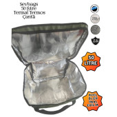 SEVBAGS TERMAL TERMOS PİKNİK KAMP SEYAHAT SICAK SOĞUK 50 LİTRE TERMOS ÇANTA - 5