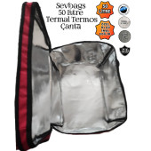 SEVBAGS TERMAL TERMOS PİKNİK KAMP SEYAHAT SICAK SOĞUK 50 LİTRE TERMOS ÇANTA - 3