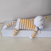 Amigurumi Örgü Oyuncak Kedi Sarı - 3