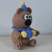 Amigurumi Örgü Oyuncak Ayı Palyaço - 2