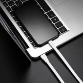 Joyroom S-L127 Titan Serisi TPE Mikro Şarj ve Data Kablosu 1.2m Beyaz thumbnail 2