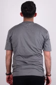 Cazador 24YCEEO04088 Koyu Gri Erkek Relax Fit Bisiklet Yaka Baskılı Rahat Kesim Tşört - 3