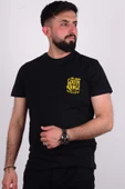 Cazador 24YCEEO04274 Siyah Erkek Slim Fit Bisiklet Yaka Baskılı Tşört - 1