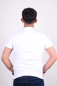 Cazador 24YCEEO04266 Beyaz Erkek Slim Fit Bisiklet Yaka Dar Kesim Kabartma Baskılı Tşört - 3
