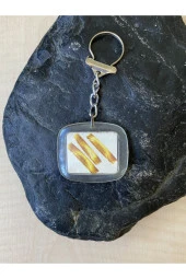 VİNTAGE SİGARA REKLAMI FRANSA CİGARETTES YAZILI PLASTİK ANAHTARLIK NO 54 - 1