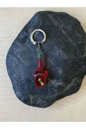 AVRUPA ŞİŞE FORMUNDA PLASTİK ANAHTARLIK NO 54 - 1