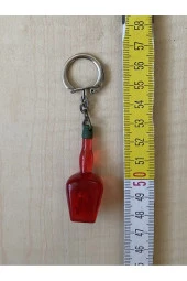 AVRUPA ŞİŞE FORMUNDA PLASTİK ANAHTARLIK NO 54 - 2