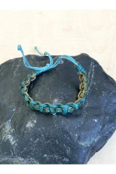 AYARLANABİLİR ÖRGÜ DERİ BİLEKLİK KÜÇÜK BOY NO 8 - 1