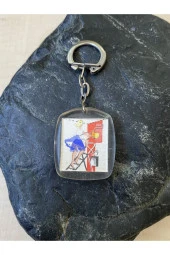 VİNATGE AVRUPA HAREKETLİ GÖRÜNTÜLÜ PLASTİK ANAHTARLIK - 3