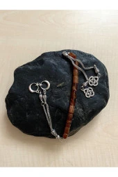 TOZ KEHRİBAR ZAZA TESBİH KARARMAYAN PÜSKÜLLÜ KAPSÜL KESİM TESBİH NO 64 - 2