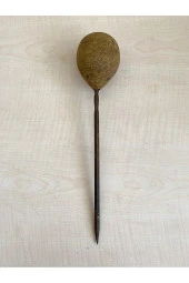 Yuvarlak Topuz 1 Adet Antika Rufai Zikir Şişi Ahşap Saplı Şiş no 45 - 2