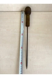 Büyük Boy 1 Adet Antika Rufai Zikir Şişi Ahşap Saplı Şiş no 34 - 2