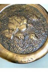 VİNTAGE BAKIR TABAK ÇİZİKLER MEVCUT DUVAR TABAĞI - 4