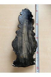 VİNTGE TERMOMETRE ALÇI VE MERMER TOZU KARIŞIMI EL YAPIMI BİBLO - 3