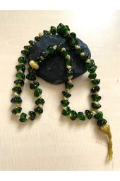 60 CM EL YAPIMI CAM KOLYE CAM TESBİH DUVAR SÜSÜ - 3