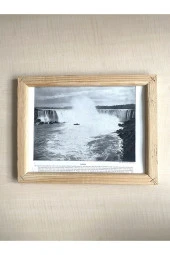 CAMSIZ ÇİFT TARAFLI AHŞAP ÇERÇEVELİ DİJİTAL BASKI RESİM TABLO WİCKLOW VE NİAGARA - 1