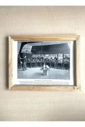 CAMSIZ ÇİFT TARAFLI AHŞAP ÇERÇEVELİ DİJİTAL BASKI RESİM TABLO HINDU SCHOOOL VE LONDON SCHOOL - 2