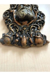 VİNTGE TERMOMETRE ALÇI VE MERMER TOZU KARIŞIMI EL YAPIMI BİBLO - 4