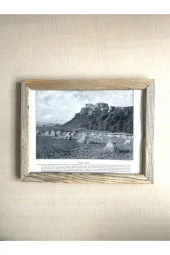 CAMSIZ ÇİFT TARAFLI AHŞAP ÇERÇEVELİ DİJİTAL BASKI RESİM TABLO BOSWORTH FİELD VE COLOMBO - 1