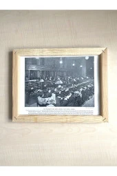 CAMSIZ ÇİFT TARAFLI AHŞAP ÇERÇEVELİ DİJİTAL BASKI RESİM TABLO SOLDIER'S POST BAG POST OFFİCE LONDON - 2