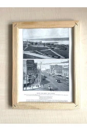 CAMSIZ ÇİFT TARAFLI AHŞAP ÇERÇEVELİ DİJİTAL BASKI RESİM TABLO HALIFAX NOVA COLUMBİA - 1