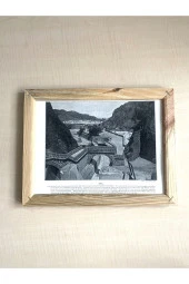 CAMSIZ ÇİFT TARAFLI AHŞAP ÇERÇEVELİ DİJİTAL BASKI RESİM TABLO ADEN VE JAMICA - 1