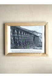 CAMSIZ ÇİFT TARAFLI AHŞAP ÇERÇEVELİ DİJİTAL BASKI RESİM TABLO LONDON KANALİZASYON CANAD PASİFİC - 2