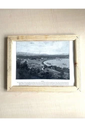 CAMSIZ ÇİFT TARAFLI AHŞAP ÇERÇEVELİ DİJİTAL BASKI RESİM TABLO ADELAİDE VE BOMBAY - 2