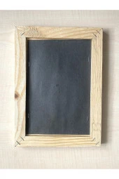 Ahşap Çerçeve Gerçek Yaprak Üzerine Arapça El Yazma Hat Çalışması no 44 - 5