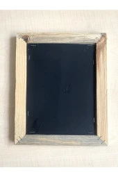 Ahşap Çerçeve Gerçek Yaprak Üzerine Arapça El Yazma Hat Çalışması no 41 - 2