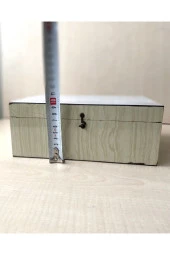 Eskilerden Ahşap Kutu Takı Kutusu Saklama Kutusu thumbnail 1