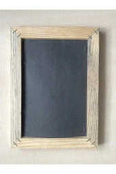 Ahşap Çerçeve Gerçek Yaprak Üzerine Arapça El Yazma Hat Çalışması no 44 - 5