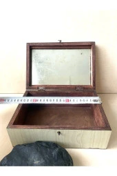 Eskilerden Ahşap Kutu Takı Kutusu Saklama Kutusu thumbnail 4