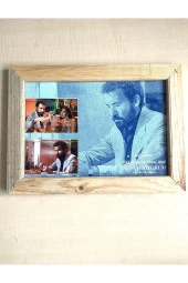 AHŞAP ÇERÇEVELİ İNCE KARTON YEŞİLÇAM FİLM KARTPOSTALI ATIF YILMAZ TÜRKAN ŞORAY CİHAN ÜNAL - 1