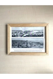 CAMSIZ ÇİFT TARAFLI AHŞAP ÇERÇEVELİ DİJİTAL BASKI RESİM TABLO SYDNEY VE DURBAN - 1