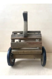 AVRUPA VİNTAGE EL YAPIMI AHŞAP OYUNCAK ÖRDEK BAŞLI OYUNCAK - 2