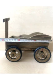 AVRUPA VİNTAGE EL YAPIMI AHŞAP OYUNCAK ÇEKMELİ OYUCAK thumbnail 5